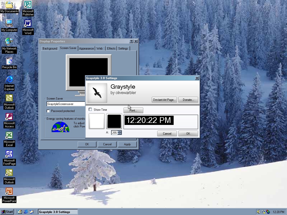 windows 2000 screensaver